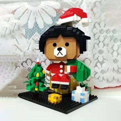 LOZ 9276 Animal World Christmas Bear Boy Santa Claus Coat Tree Gifts Mini Diamond Blocks Bricks 1 - LOZ Blocks Store