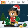 LOZ 9276 Animal World Christmas Bear Boy Santa Claus Coat Tree Gifts Mini Diamond Blocks Bricks - LOZ Blocks Store