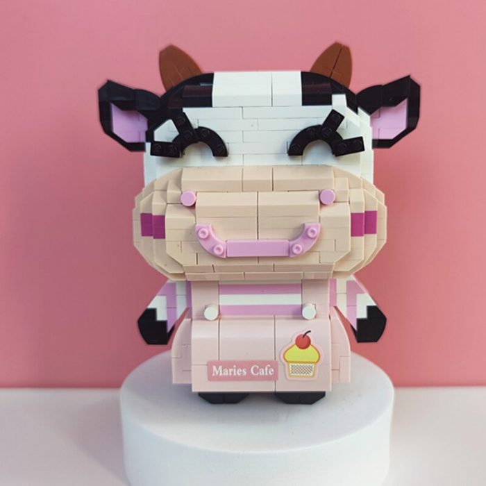 LOZ Animal World Cow Girl Boy Dairy Cattle Smile Pet Doll Model DIY Mini Diamond Blocks 3 2 - LOZ Blocks Store