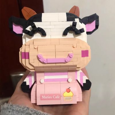 LOZ Animal World Cow Girl Boy Dairy Cattle Smile Pet Doll Model DIY Mini Diamond Blocks 4 - LOZ Blocks Store