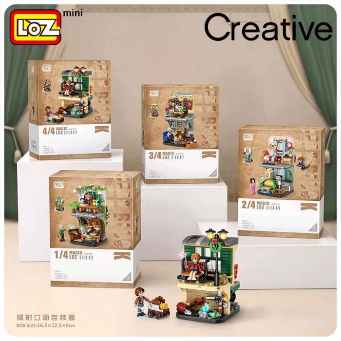 LOZ Building Blocks Magic Academy Street View Mini Small Particle Assembled Toys Puzzle Girls Boys 1 - LOZ Blocks Store