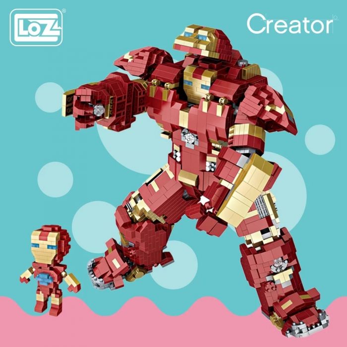 LOZ Diamond Blocks Building Mecha Iron Robot 2 In 1 Super Hero Brick Superhero Action Figures.jpg Q90.jpg - LOZ Blocks Store