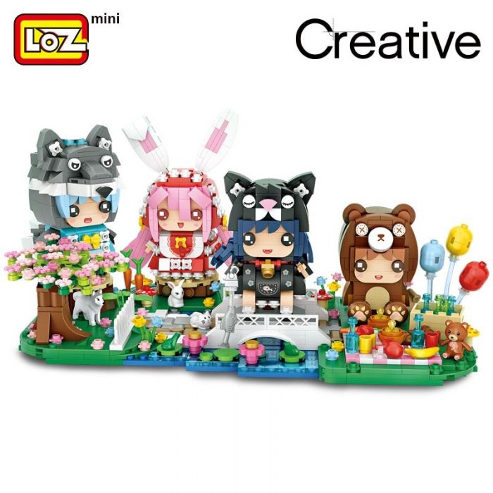 LOZ Lizhi Forest Mini Fairy Tale Animal Series Bear Kid Wolf Juvenile Rabbit Red Riding Hood - LOZ Blocks Store