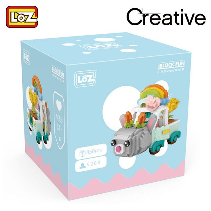 LOZ building blocks cartoon rabbit car fox micro diamond small particles assembled toy girl boy 2 - LOZ Blocks Store