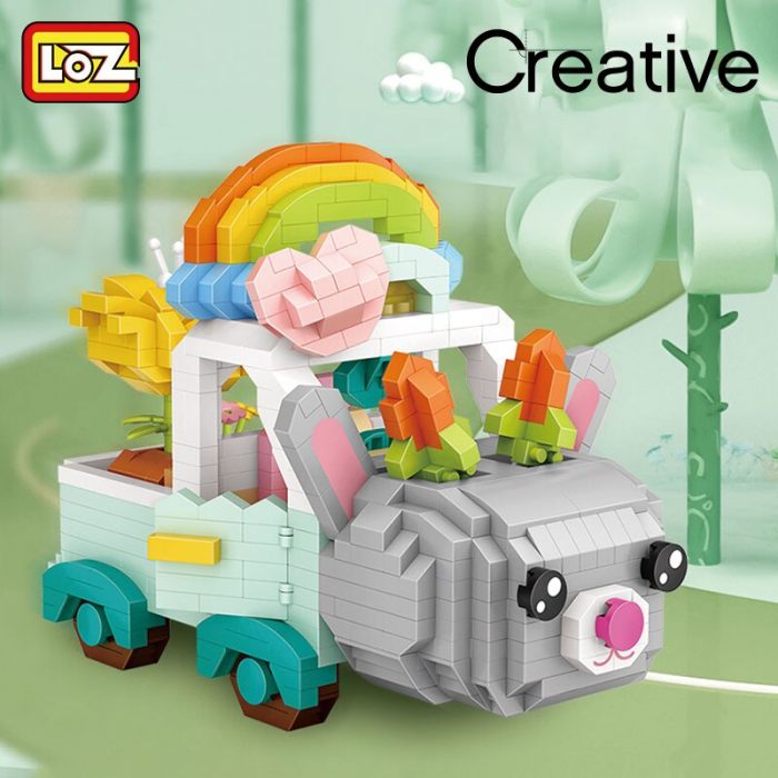 LOZ building blocks cartoon rabbit car fox micro diamond small particles assembled toy girl boy 3 - LOZ Blocks Store