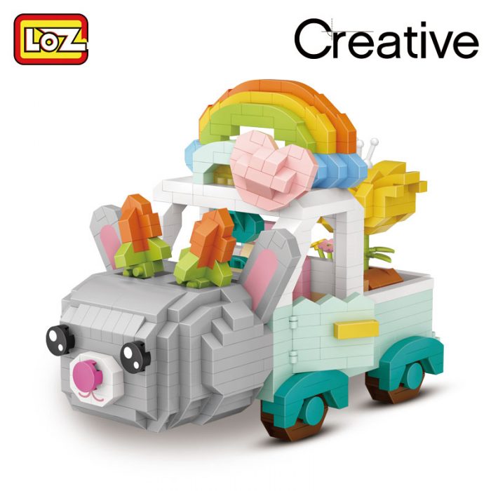 LOZ building blocks cartoon rabbit car fox micro diamond small particles assembled toy girl boy - LOZ Blocks Store