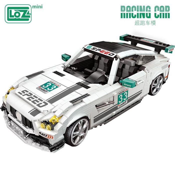 loz building blocks super running car model mini small particle assembly toy puzzle adult boy - LOZ Blocks Store