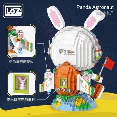 loz micro particle building blocks dream panda space astronaut building blocks small particles assembled ornaments for 2 - LOZ Blocks Store