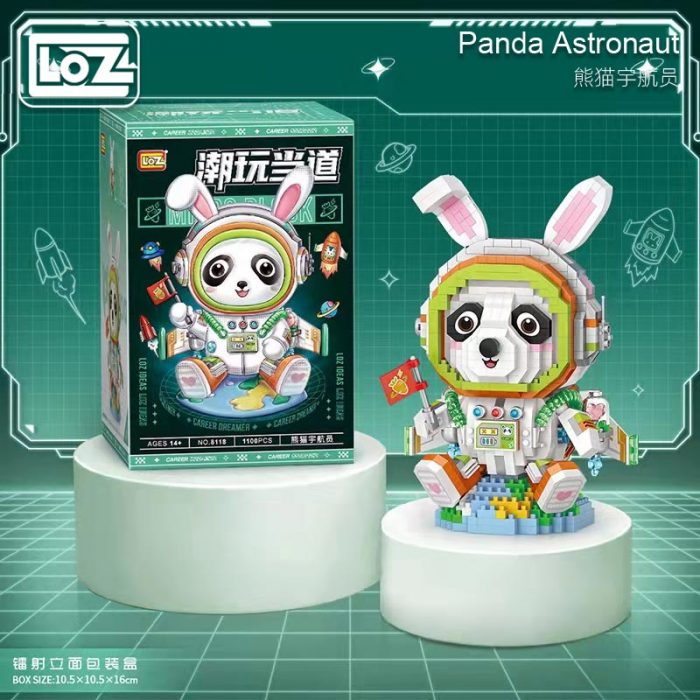 loz micro particle building blocks dream panda space astronaut building blocks small particles assembled ornaments for 5 - LOZ Blocks Store