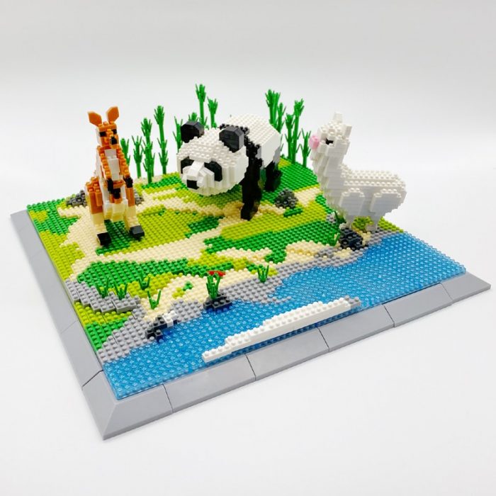 Animal Penguin Lion Tiger Panda Deer Sheep Elephant Monkey Horse Fish Bird Mini Diamond Blocks Bricks 4 - LOZ Blocks Store