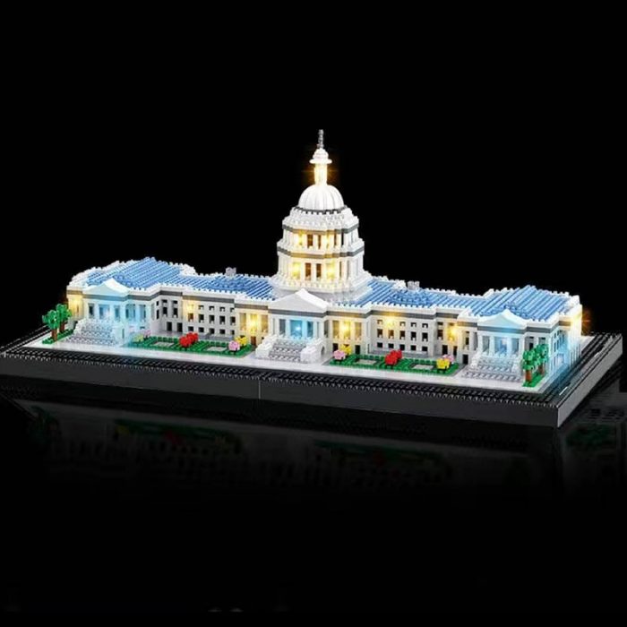 Balody 16082 World Architecture United States Capitol Congress House Garden Mini Diamond Blocks Bricks Building Toy 3 - LOZ Blocks Store