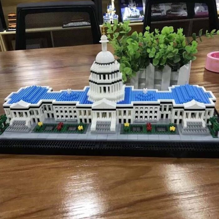 Balody 16082 World Architecture United States Capitol Congress House Garden Mini Diamond Blocks Bricks Building Toy 4 - LOZ Blocks Store