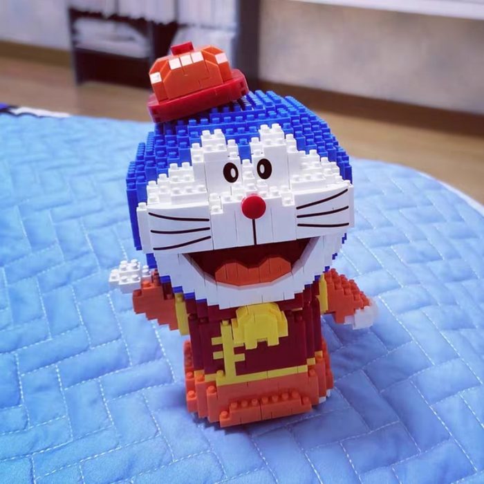 Balody 16146 Anime Doraemon China Town Cat Hat Animal Robot Pet Mini Diamond Blocks Bricks Building 2 - LOZ Blocks Store