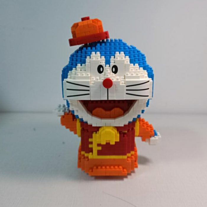 Balody 16146 Anime Doraemon China Town Cat Hat Animal Robot Pet Mini Diamond Blocks Bricks Building 3 - LOZ Blocks Store