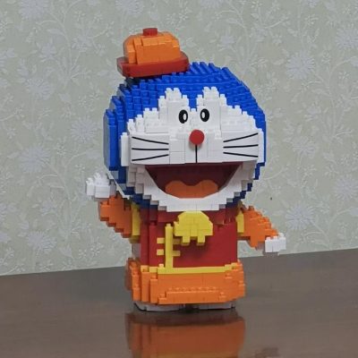 Balody 16146 Anime Doraemon China Town Cat Hat Animal Robot Pet Mini Diamond Blocks Bricks Building 4 - LOZ Blocks Store