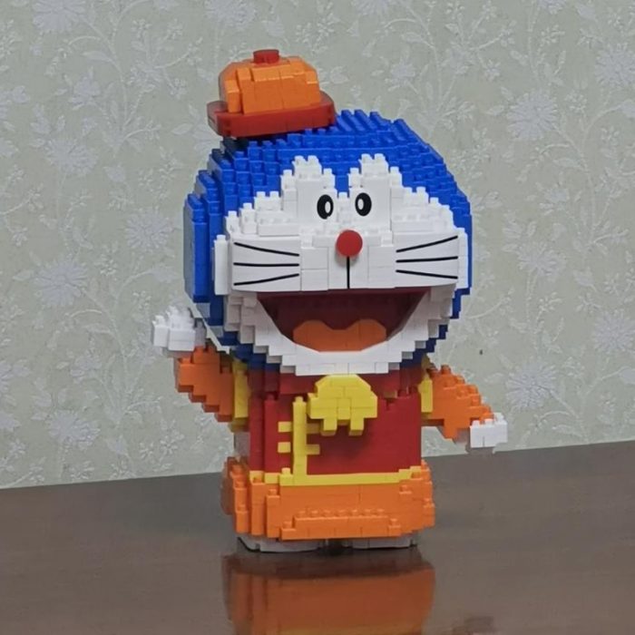 Balody 16146 Anime Doraemon China Town Cat Hat Animal Robot Pet Mini Diamond Blocks Bricks Building 4 - LOZ Blocks Store