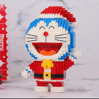 Balody 16147 Doraemon Merry Christmas Santa Claus Cat Animal 3D Mini Diamond Blocks Bricks Building Toy 1 - LOZ Blocks Store