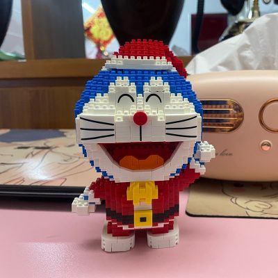 Balody 16147 Doraemon Merry Christmas Santa Claus Cat Animal 3D Mini Diamond Blocks Bricks Building Toy 2 - LOZ Blocks Store