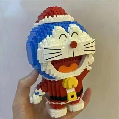 Balody 16147 Doraemon Merry Christmas Santa Claus Cat Animal 3D Mini Diamond Blocks Bricks Building Toy 4 - LOZ Blocks Store