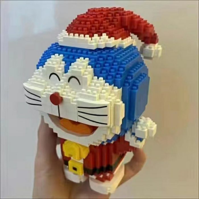 Balody 16147 Doraemon Merry Christmas Santa Claus Cat Animal 3D Mini Diamond Blocks Bricks Building Toy 5 - LOZ Blocks Store