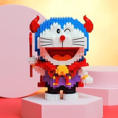 Balody 16148 Anime Doraemon Halloween Vampire Cat Animal Robot Mini Diamond Blocks Bricks Building Toy for 2 - LOZ Blocks Store