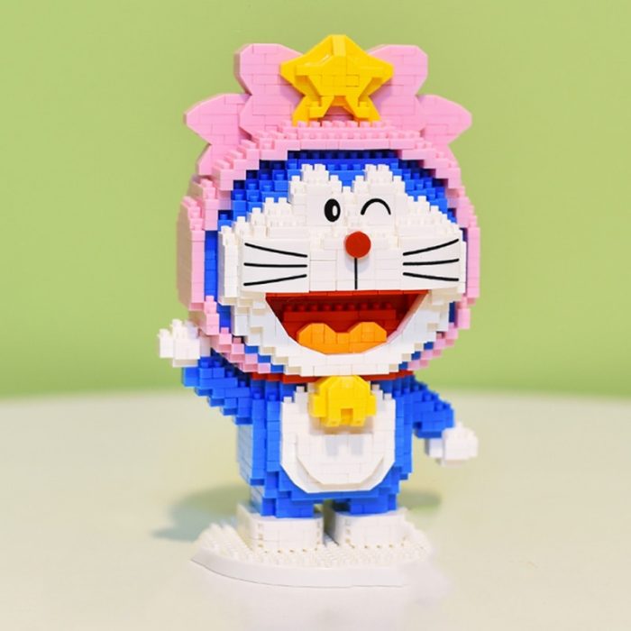 Balody 16230 Zodiac Anime Doraemon Virgo Cat Robot Animal Pet Model Mini Diamond Blocks Bricks Building 1 - LOZ Blocks Store