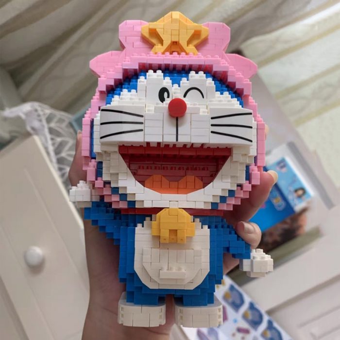 Balody 16230 Zodiac Anime Doraemon Virgo Cat Robot Animal Pet Model Mini Diamond Blocks Bricks Building 3 - LOZ Blocks Store