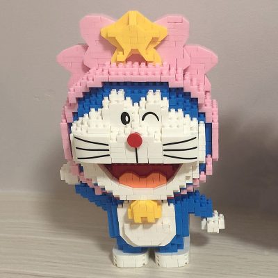 Balody 16230 Zodiac Anime Doraemon Virgo Cat Robot Animal Pet Model Mini Diamond Blocks Bricks Building 4 - LOZ Blocks Store