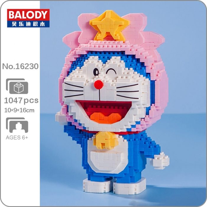 Balody 16230 Zodiac Anime Doraemon Virgo Cat Robot Animal Pet Model Mini Diamond Blocks Bricks Building - LOZ Blocks Store