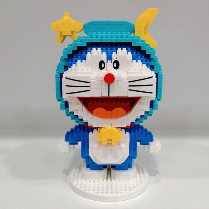 Balody 16231 Zodiac Anime Doraemon Libra Cat Robot Animal Pet Model Mini Diamond Blocks Bricks Building 1 - LOZ Blocks Store