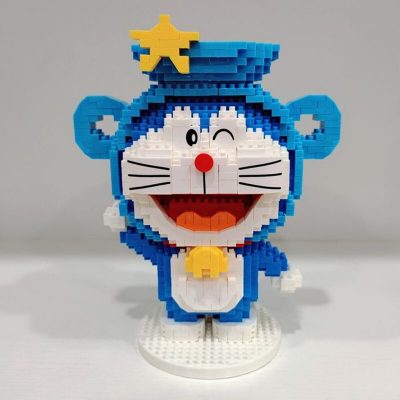 Balody 16235 Zodiac Anime Doraemon Aquarius Cat Robot Animal 3D Mini Diamond Blocks Bricks Building Toy 4 - LOZ Blocks Store