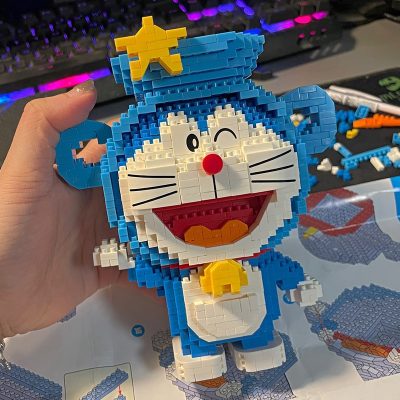 Balody 16235 Zodiac Anime Doraemon Aquarius Cat Robot Animal 3D Mini Diamond Blocks Bricks Building Toy 5 - LOZ Blocks Store