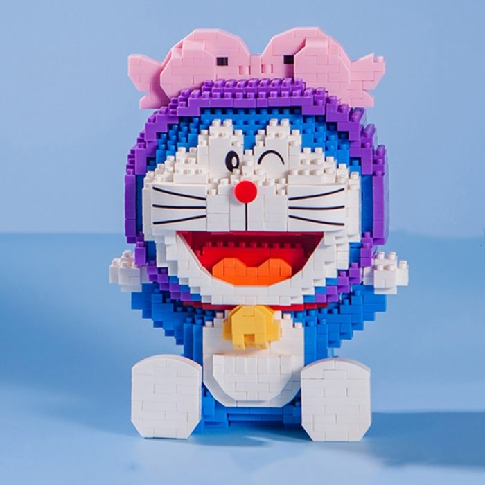 Balody 16236 Zodiac Anime Doraemon Pisces Cat Robot Animal Pet Mini Diamond Blocks Bricks Building Toy 1 - LOZ Blocks Store