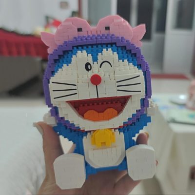 Balody 16236 Zodiac Anime Doraemon Pisces Cat Robot Animal Pet Mini Diamond Blocks Bricks Building Toy 3 - LOZ Blocks Store