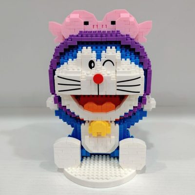 Balody 16236 Zodiac Anime Doraemon Pisces Cat Robot Animal Pet Mini Diamond Blocks Bricks Building Toy 4 - LOZ Blocks Store