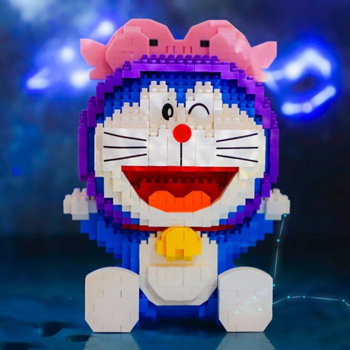 Balody 16236 Zodiac Anime Doraemon Pisces Cat Robot Animal Pet Mini Diamond Blocks Bricks Building Toy 5 - LOZ Blocks Store