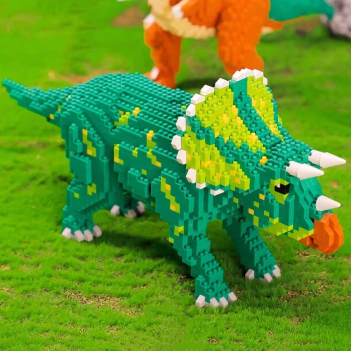 Balody 16251 Jurassic Period Dinosaur Triceratops Monster DIY Mini Diamond Blocks Bricks Building Toy For Children 2 - LOZ Blocks Store