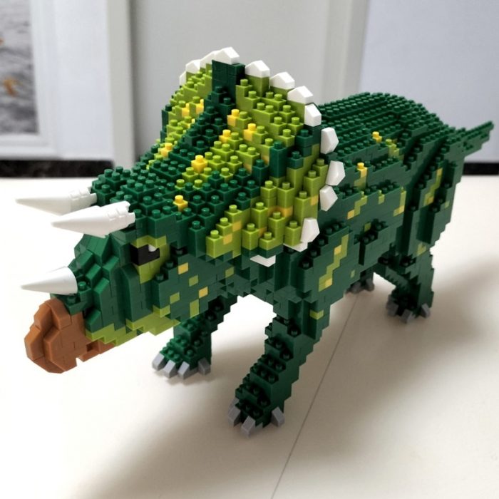 Balody 16251 Jurassic Period Dinosaur Triceratops Monster DIY Mini Diamond Blocks Bricks Building Toy For Children 3 - LOZ Blocks Store