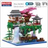 Balody 16260 World Architecture Temple Pavilion Island Waterfall Pool Light Mini Diamond Blocks Bricks Building Toy - LOZ Blocks Store