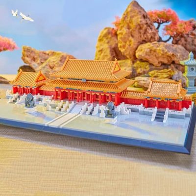 Balody 16277 Architecture Imperial Palace Hall Of Supreme Harmony Square LED Mini Diamond Blocks Bricks Building 4 - LOZ Blocks Store