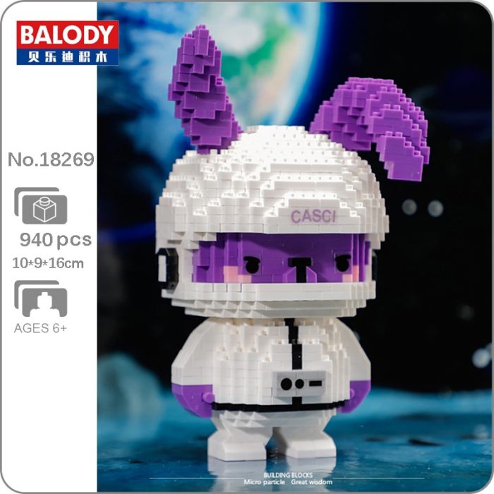 Balody 16289 Space Adventure Rabbit Astronaut Animal World Model DIY Mini Diamond Blocks Bricks Building Toy - LOZ Blocks Store