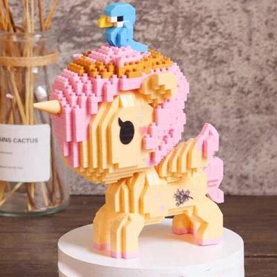 Balody 18188 Animal World Unicorn Peach Bird Fly Horse Monster Pet Doll DIY Mini Diamond Blocks 2 - LOZ Blocks Store