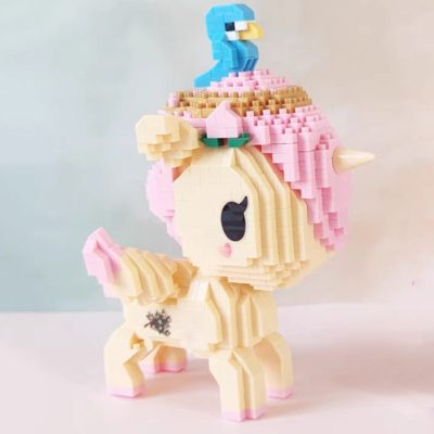 Balody 18188 Animal World Unicorn Peach Bird Fly Horse Monster Pet Doll DIY Mini Diamond Blocks 3 - LOZ Blocks Store