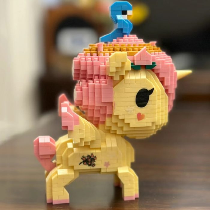 Balody 18188 Animal World Unicorn Peach Bird Fly Horse Monster Pet Doll DIY Mini Diamond Blocks 5 - LOZ Blocks Store