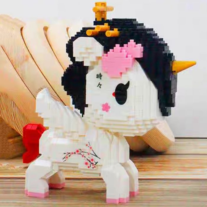 Balody 18189 Animal World Unicorn Plum Blossom Flower Fly Horse Monster Pet Mini Diamond Blocks Bricks 4 - LOZ Blocks Store