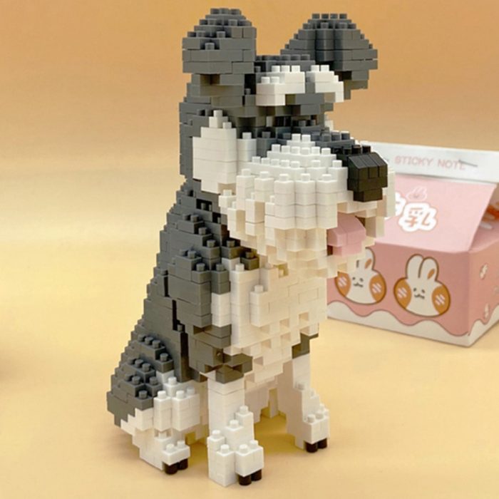 Balody 18242 Animal World Standard Schnauzer Dog Sit Pet Doll Mini Diamond Blocks Bricks Building Toy 1 - LOZ Blocks Store