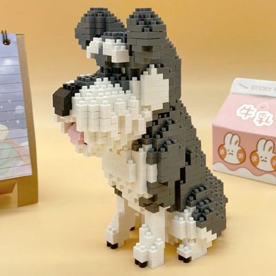 Balody 18242 Animal World Standard Schnauzer Dog Sit Pet Doll Mini Diamond Blocks Bricks Building Toy 2 - LOZ Blocks Store