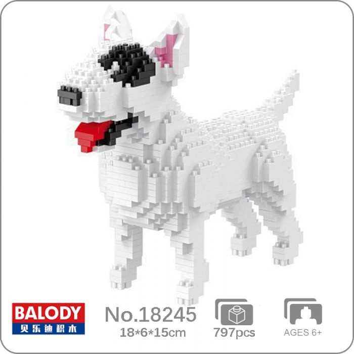 Balody 18245 Animal World Pit Bull Terrier Dog Stand Pet Doll Mini Diamond Blocks Bricks Building - LOZ Blocks Store