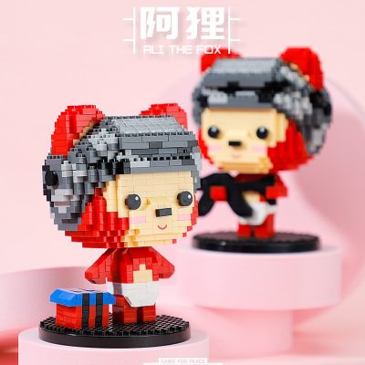 Balody 18313 Army Little Red Baby Fox Gun Boy Pet Cute Animal Model Mini Diamond Blocks 3 - LOZ Blocks Store