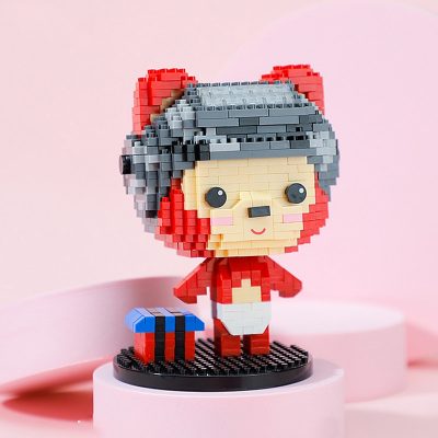 Balody 18314 Army Pilot Little Red Baby Fox Boy Pet Cute Animal Mini Diamond Blocks Bricks 1 - LOZ Blocks Store